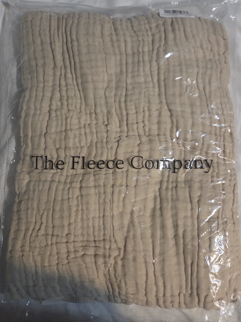 The Fleece Company Muslin Cotton Blanket, NEW, 60 x 80